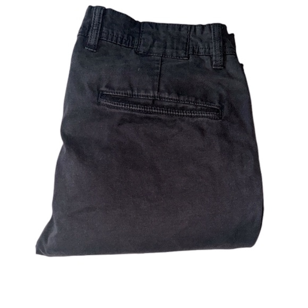 Zara Man Premium Wash Black Khaki Break Slim Tapered Pants